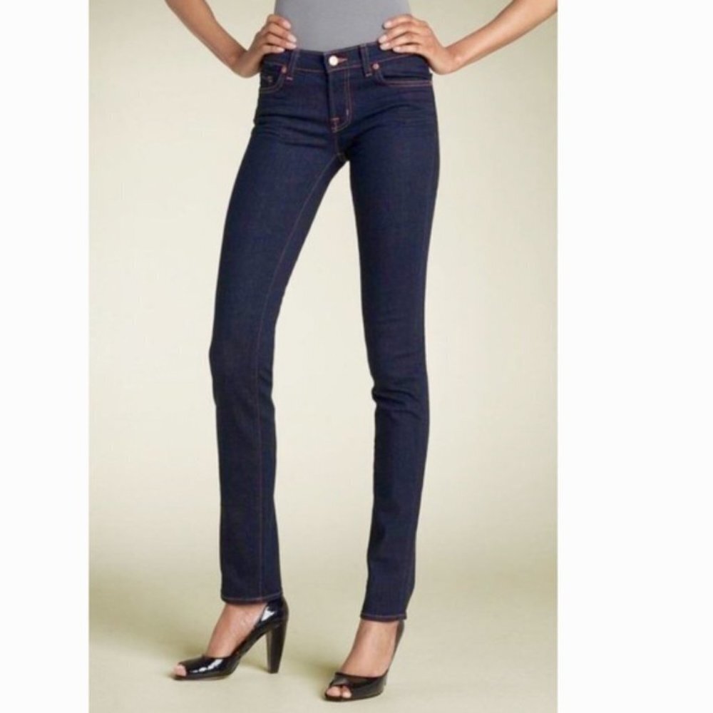 J Brand 912 Pencil Leg Skinny Jeans Ink Dark Wash Indigo Slim Straight Skinny